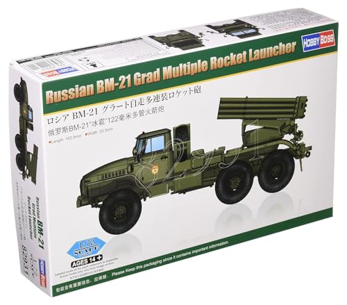 Hobby Boss HBB82931 1/72 BM-21 Grad Raketenwerfer, Mehrfarbig von Hobby Boss