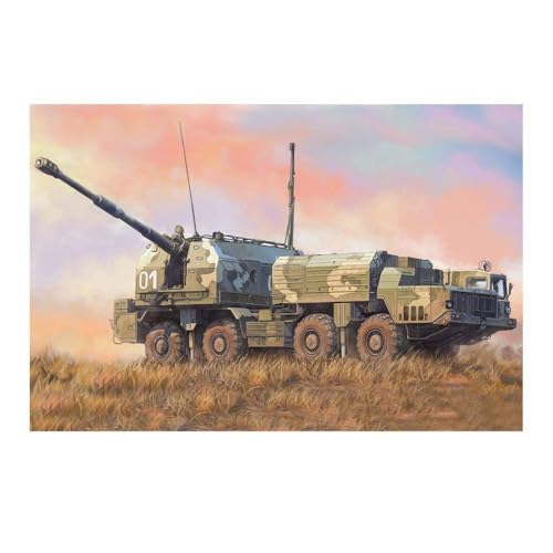 Hobby Boss HBB82938 Plastic Model kit 1/72 Selbstfahrlafette Bereg A-222, Mehrfarbig von Hobby Boss