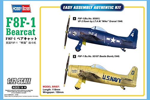 Hobby Boss HBB87267 1/72 F8F-1 Bearcat, Mehrfarbig, Mittel von Hobby Boss