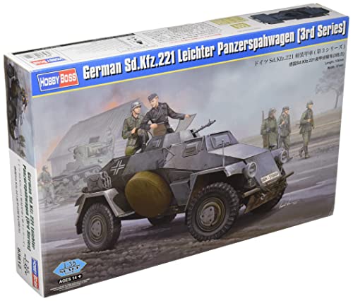 Hobby Boss Sd.Kfz. 221, Panzerspähwagen, HY83812, Mehrfarbig von Hobby Boss