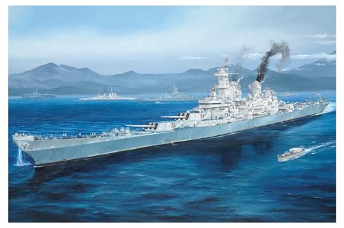 HobbyBoss 386516 1:350-USS Missouri BB-63 Amerikanische Modellbausatz, Geformte Farbe von Hobby Boss