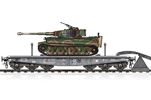 Hobbyboss 1/72 Plattformwagen Typ Ssyms80 w. PzKpfw VI AUSF E Tiger I von Hobby Boss