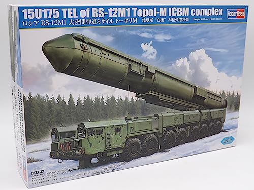 HobbyBoss 82952 1/72 15U175 TEL auf RS12M1 Topol-M ICBM Modellbausatz, Geformte Farbe von Hobby Boss