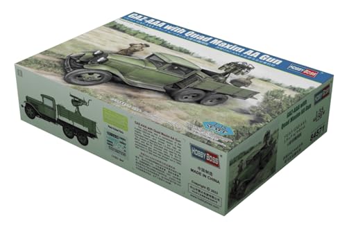 HobbyBoss 84571 1/35 GAZ AAA mit Quad Maxim AA-Gun Modellbausatz, Mehrfarbig von Hobby Boss