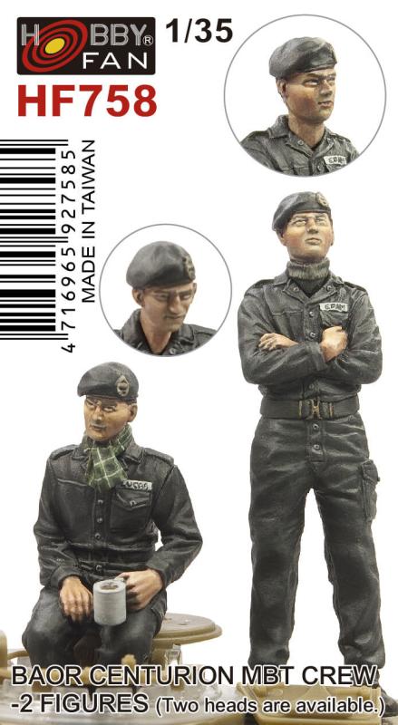 BAOR Centurion MBT Crew-2 figures (Two heads are available) von Hobby Fan