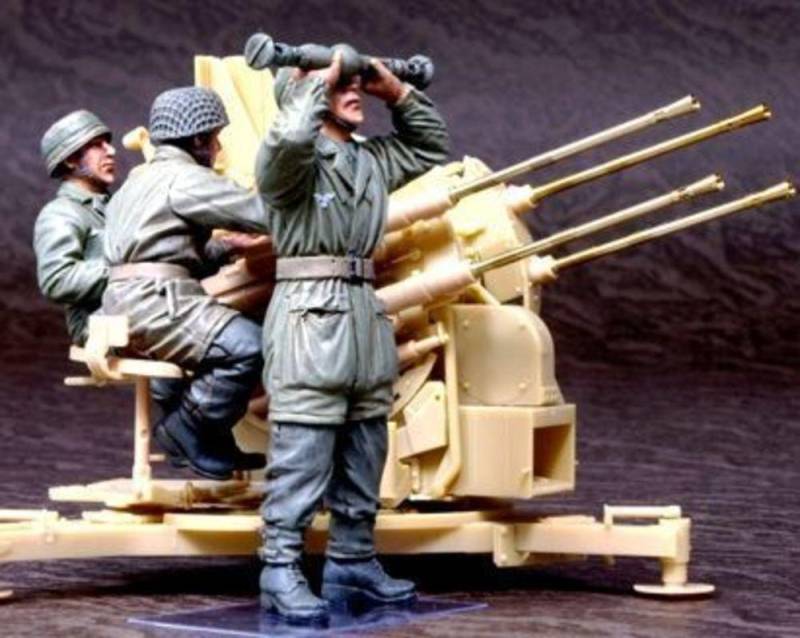 German Fallschirmjäger operating Flak 38 von Hobby Fan