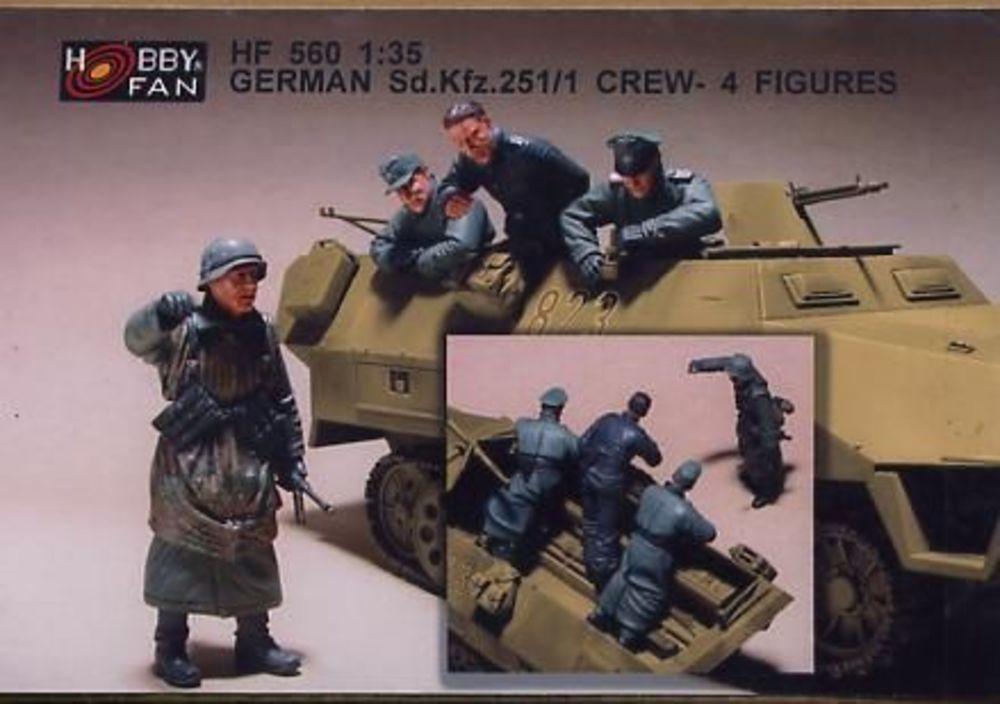 German Sd.Kfz.251/1 Crew- 4 Figures von Hobby Fan