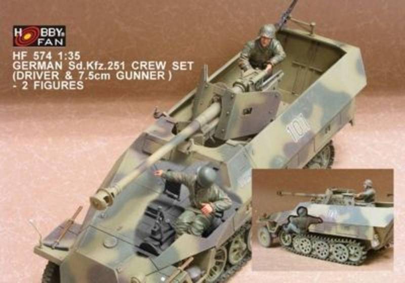 German Sd.Kfz.251 Crew (7.5cm)- 2 Fig. von Hobby Fan