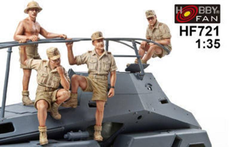 Sdkfz263 Afrikakorps Crew-4 Figures von Hobby Fan