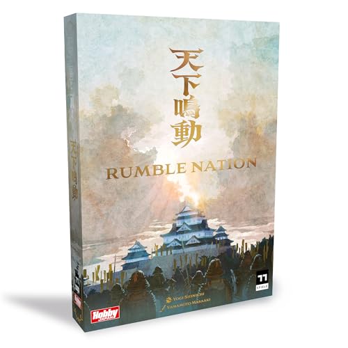 Rumble Nation Brettspiel – Würfelrollen und taktisches Kriegsstrategiespiel in der Sengoku-Ära, Spaß für Familien, Kinder und Erwachsene, ab 10 Jahren, 2–4 Spieler, 30 Minuten Spielzeit, hergestellt Rumble Nation Brettspiel – Würfelrollen und taktisches Kriegsstrategiespiel in der Sengoku-Ära, Spaß für Familien, Kinder und Erwachsene, ab 10 Jahren, 2–4 Spieler, 30 Minuten Spielzeit, hergestellt von Hobby JAPAN