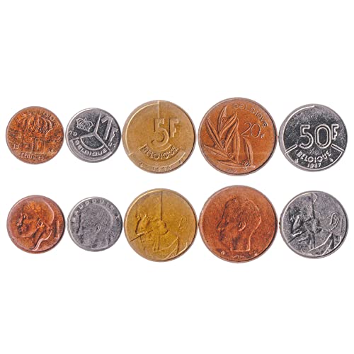 5 Coins Set from Belgium | Europe Coin Set Collection 50 Centimes 1 Franc 5 20 50 Francs | Circulated 1980 - 1993 | Old Collectible Currency for Collectors, Numismatic Album or Money Holders 5 Coins Set from Belgium | Europe Coin Set Collection 50 Centimes 1 Franc 5 20 50 Francs | Circulated 1980 - 1993 | Old Collectible Currency for Collectors, Numismatic Album or Money Holders von Hobby of Kings