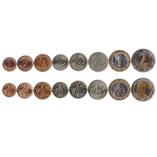 8 Coins from Bulgaria | Bulgarian Coin Set Collection 1 2 5 10 20 50 Stotinki 1 2 Leva | Circulated 1999 - 2015 | Old Collectible Currency for Collectors, Numismatic Album or Money Holders 8 Coins from Bulgaria | Bulgarian Coin Set Collection 1 2 5 10 20 50 Stotinki 1 2 Leva | Circulated 1999 - 2015 | Old Collectible Currency for Collectors, Numismatic Album or Money Holders von Hobby of Kings