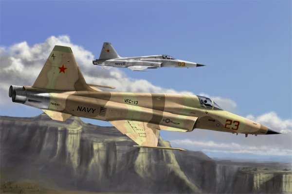 F-5E Tiger II fighter - Re-edition von HobbyBoss