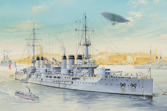 French Navy Pre-Dreadnought Battleship Voltaire von HobbyBoss