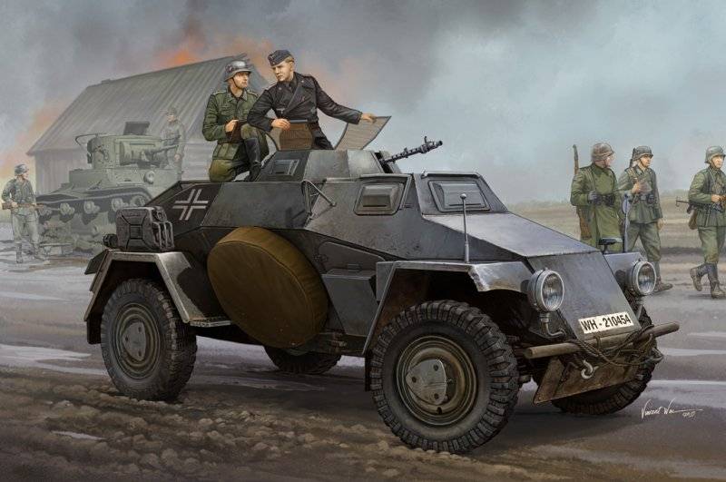 German Sd.Kfz.221 Leichter Panzerspähwagen von HobbyBoss