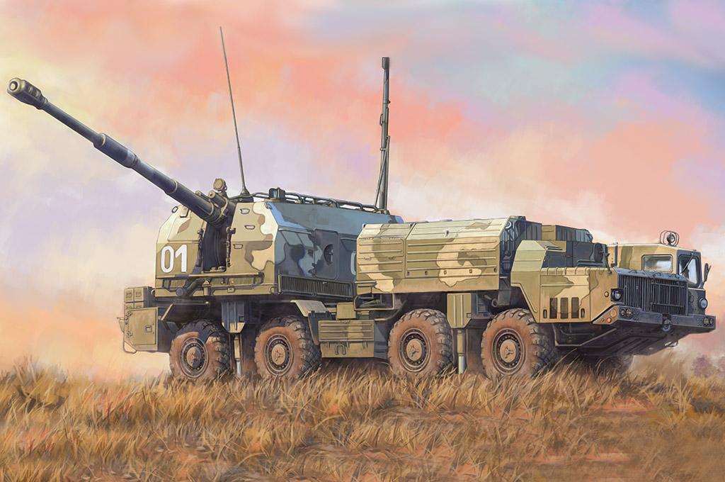 Russian 130mm Coastal Defense Gun A-222 Bereg von HobbyBoss