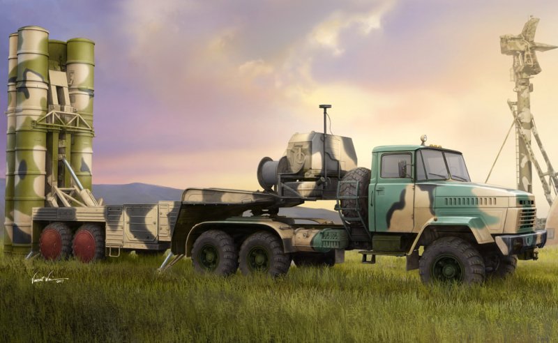 Russian KrAZ-260B Trctor w. 5P85TE TEL S-300PMU von HobbyBoss