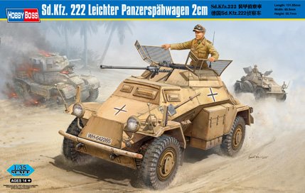 Sd.Kfz. 222 Leichter Panzerspahwagen 2cm Sd.Kfz. 222 Leichter Panzerspahwagen 2cm von HobbyBoss