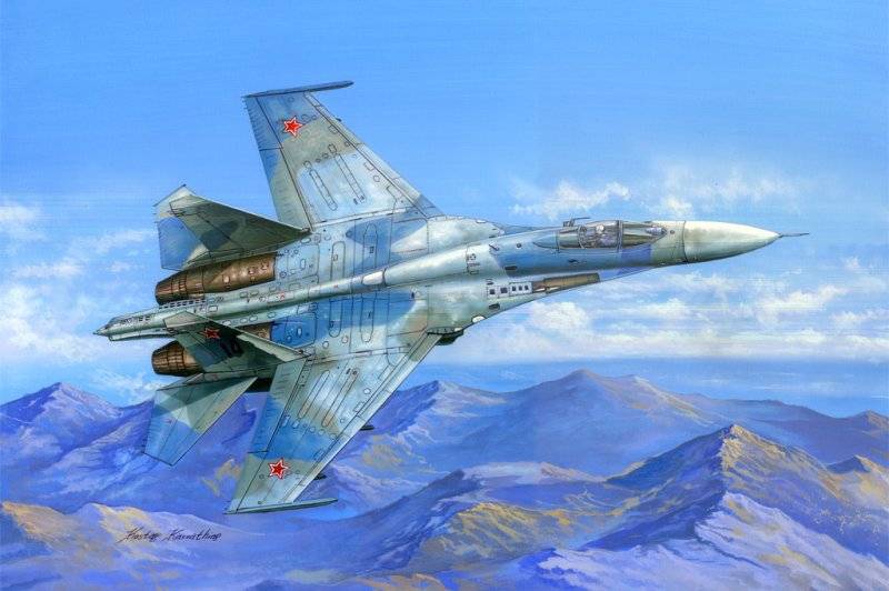 Su-27 Flanker B von HobbyBoss