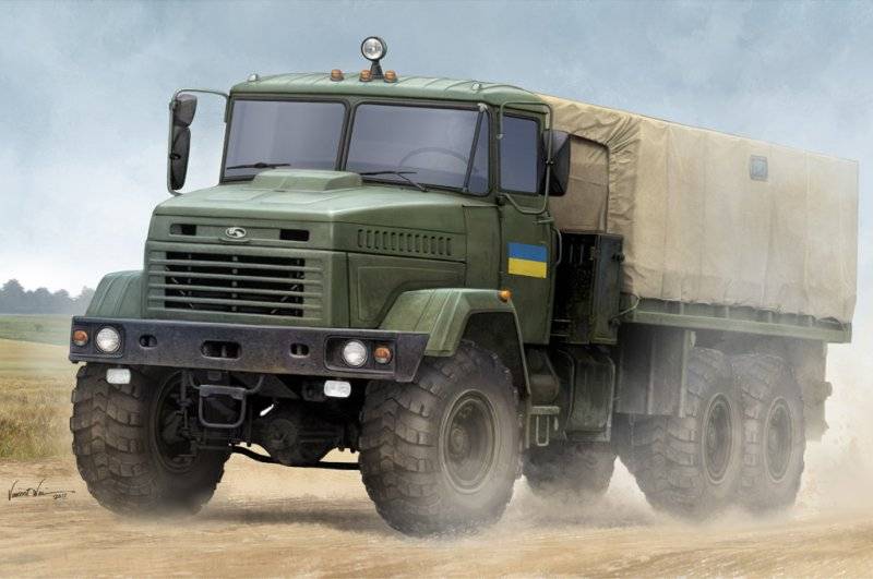 Ukraine KrAZ-6322 Soldier Cargo Truck von HobbyBoss