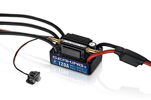 Hobbywing 30302360 SEAKING 120A V3 Speed Control RC Brushless ESC, Schwarz von HobbyWing