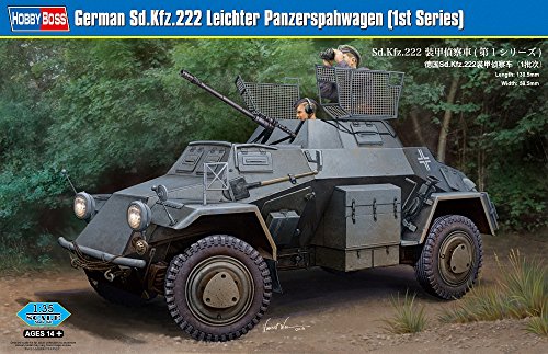 Hobby Boss 83815 Modellbausatz German Sd.Kfz.222 Leichter Panzerspahwag von Hobby Boss