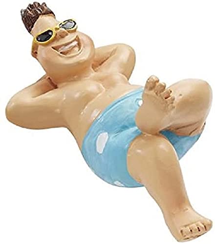 Hobbyfun Bade Urlauber für Liegestuhl 6 cm Figur Deko Urlaub Baden von Hobbyfun