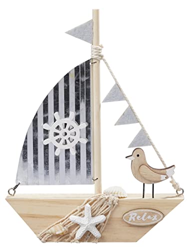 Hobbyfun Holz-Segelboot ca. 20 x 15 cm von Hobbyfun