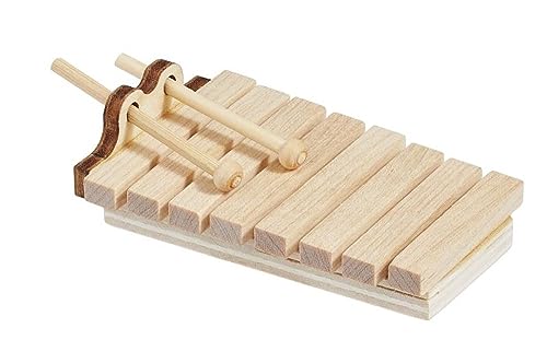 Miniatur Xylophon, 3,5x1,7x5,5 cm, Natur 1 Stck. Hobbyfun von Hobbyfun