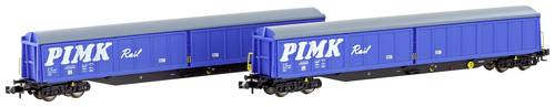 Hobbytrain H23445 N 2er-Set Schiebewandwagen Habis der Pimk Rail von Hobbytrain