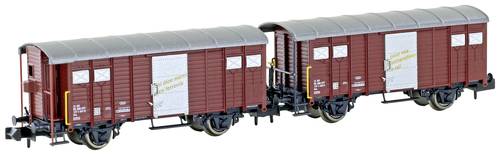 Hobbytrain H24251 N 2er-Set gedeckte Güterwagen K3 der SBB von Hobbytrain