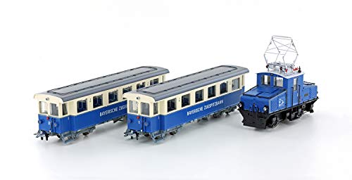 Hobbytrain H43104 H0 Zugspitzbahn Tal-Lok mit 2 Personenwagen von Hobbytrain