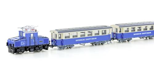 Hobbytrain H43105 H0m Zugspitzbahn Tal-Lok mit 2 Personenwagen von Hobbytrain