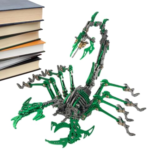 Hobngmuc 3D Metallpuzzle Skorpion,Metallpuzzle Skorpion | Realistischer -Modellbausatz mit beweglichen Gelenken - Skorpion-Puzzlespielzeug mit beweglichen Gelenken, abnehmbare 3D-Puzzles, von Hobngmuc