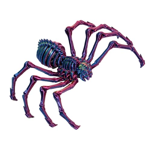 Hobngmuc 3D-gedrucktes Spinnen-Fidget, 3D-gedruckte Gelenkspinne - 3D-gedruckte Spinnenspielzeuge mit beweglichen Gelenken | Mystery Spider 3D-bewegliche Spinne für Erwachsene, Schreibtischspielzeug von Hobngmuc