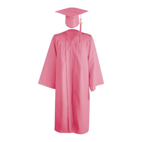 Hobngmuc Abschlussmütze und Kleid für Kinder,Congrats Grad Outfit Unisex Abschlusskleid, Mütze, Quasten-Set | Bequemes Vorschul-Abschluss-Outfit für Auftritte, Fotografie, Vorschulkindergarten von Hobngmuc