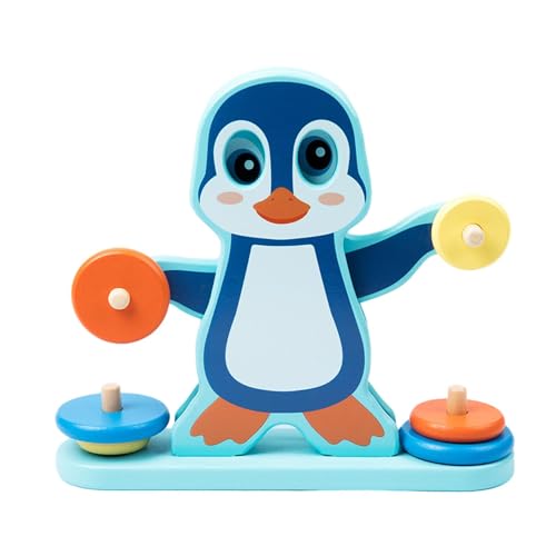 Hobngmuc Balance-Mathe-Spiel, Balance-Zählspielzeug - Niedliches Pinguin-Mathe-Balance-Spiel,Mathe-Balance-Spiel, Stammzähl- und Sortierspiel, Lernspielzeug zum Zählen von und Mädchen ab 3 Jahren von Hobngmuc