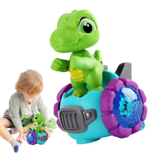 Hobngmuc -Dinosaurier-Auto,Baby-Dinosaurier-Spielzeug,Dinosaurier-Spielzeug, Balance-Auto, Babyspielzeug - Kinderautospielzeug, Spielzeug, Elektroauto-Fahrzeugspielzeug mit Licht und Musik, von Hobngmuc