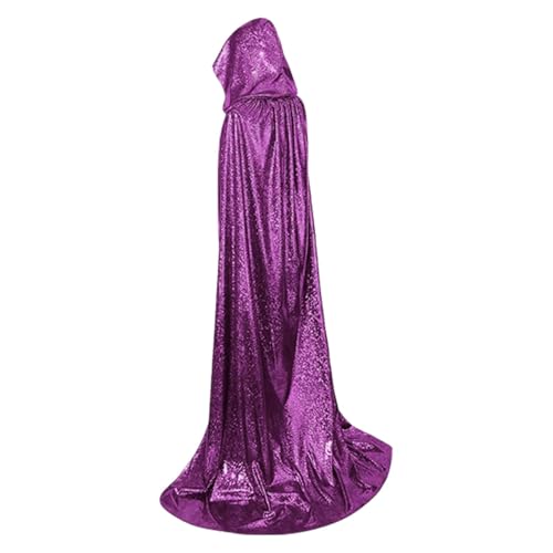 Hobngmuc Halloween-Weihnachtsumhang, Ganzkörperumhang für Erwachsene, Mardi Gras | Weiche Komfort-Kostümroben für Damen - Eleganter, durchgehender Unisex-Umhang mit Kapuze für von Hobngmuc