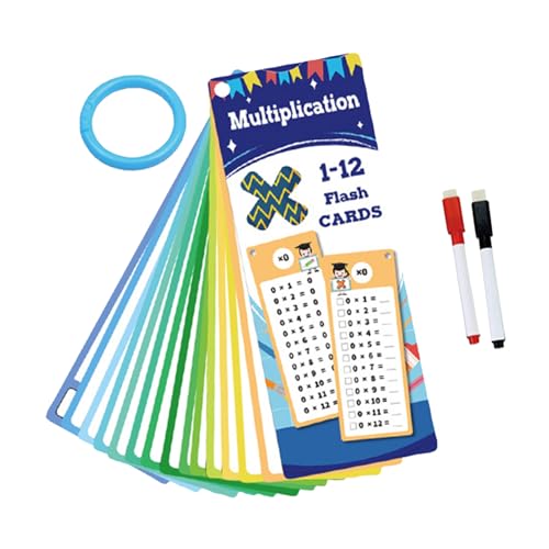 Hobngmuc Multiplikations -Flash -Karten, Multiplikationstisch -Flash -Karten,Bildungsmultiplikationstabellen für Kinder | Doppelseitiges, 2 trockenes Löschenspielzeug zum Unterrichten von 1. bis 3. Hobngmuc Multiplikations -Flash -Karten, Multiplikationstisch -Flash -Karten,Bildungsmultiplikationstabellen für Kinder | Doppelseitiges, 2 trockenes Löschenspielzeug zum Unterrichten von 1. bis 3. von Hobngmuc