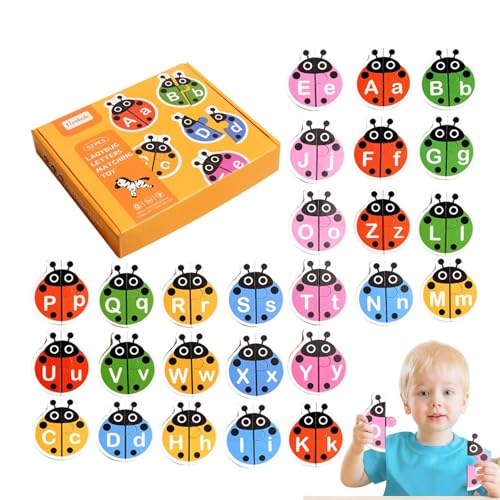 Hobngmuc Passende Wortkarten, passende Alphabetkarten - Alphabet-Matching-Spiel Sight Words Puzzle Matching-Karte - Lernspielzeug-Tierwörter, Vorschul-Lernkarten für Kinder von Hobngmuc