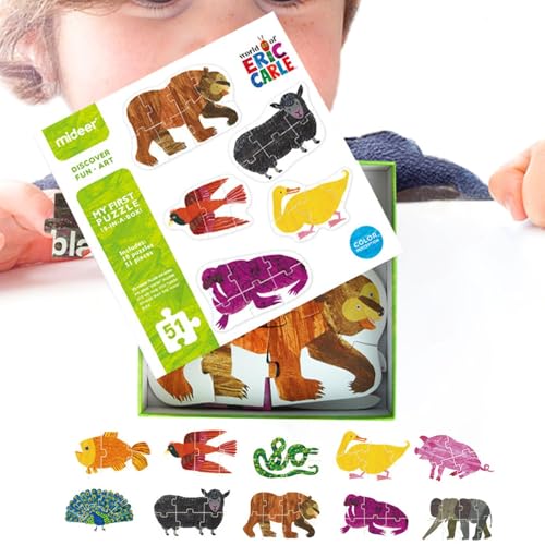 Hobngmuc Tier-Puzzle-Spielzeug-Set, Tier-Kognitions-Puzzle-Spielzeug | Buntes Puzzle-Spielzeug-Set | Multifunktionale Tierpuzzles für Zuhause, Kindergarten, Schule von Hobngmuc