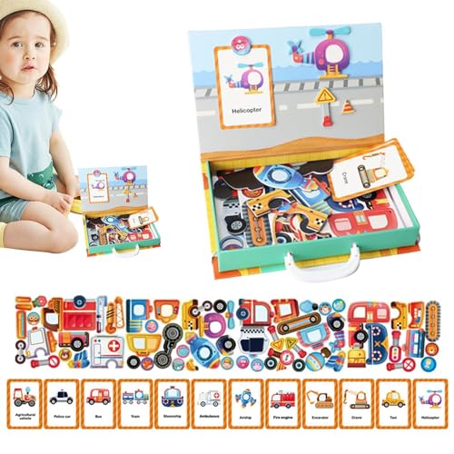 Hobngmuc Vorschul-Lernbuch,Kids Busy Book - Aktivitätentafel für Kinder | Spielzeug für Kindergarten-Lernaktivitäten, kognitive interaktive Lernbücher, sensorische interaktive Kinderbücher für zu von Hobngmuc