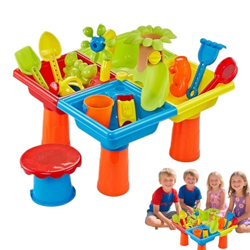 Hobngmuc Wassertisch | Kinder Outdoor Wasserspiel Tisch - Sensorisches Spielzeug Set Für Draußen Garten Hinterhof Kinder Mädchen Hobngmuc Wassertisch | Kinder Outdoor Wasserspiel Tisch - Sensorisches Spielzeug Set Für Draußen Garten Hinterhof Kinder Mädchen von Hobngmuc