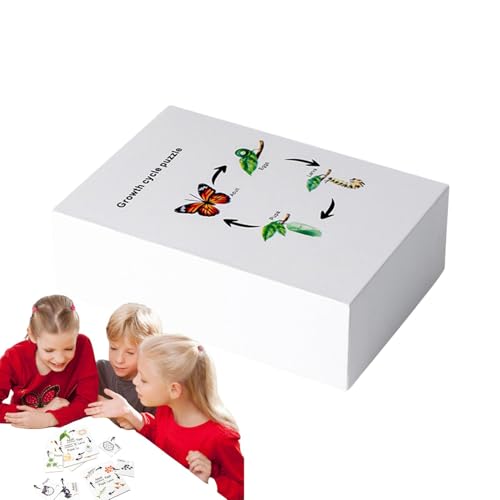 Hobngmuc Wissenschaftsspielzeug für Kinder, Lebenszyklusspielzeug für Kinder - Lustiger Vorschule Science Kit Lernen Spielzeug - Innovatives Puzzlespiel -Bildungsinstrument für den Kindergarten von Hobngmuc