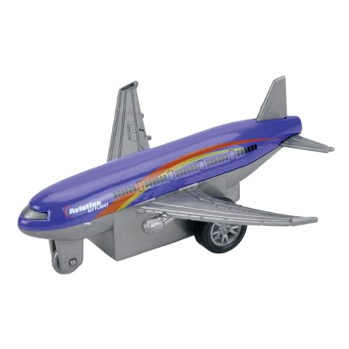 Hobngmuc Zurückziehbares Flugzeug für Kinder, Legierungsflugzeug-Modellspielzeug - Trägheitssimulations-Legierungsebenenmodell - Puzzle-Flugzeugspielzeug aus Zinklegierung für Schule, Park, Outdoor von Hobngmuc