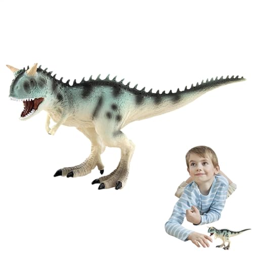 Hobngmuc saurierspielzeugmodell, Figur - Carnotaurus Triceratops Figur Spielzeug - Kinder saurierfiguren Model Tierfiguren für von Hobngmuc