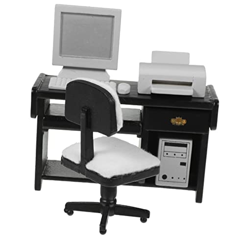 Hoement 1 Set Büro Szenen Requisiten Miniatur Zubehör Miniatur Möbel Und Zubehör Büro Schreibtisch Spielzeug Büro Miniaturen Puppenmöbel Miniatur Büro Schreibtisch Ornament Mini von Hoement