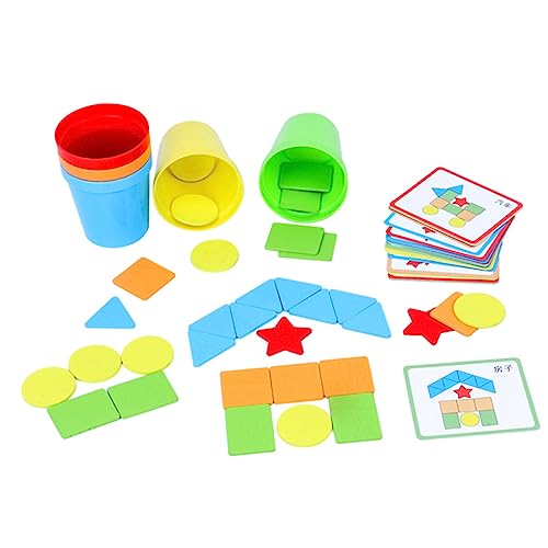 Hoement 1 Set Farbsortierspielzeug Montage Entwirrungspuzzle Rayan Spielzeug Für Kinder Form Puzzle Brett Lernspielzeug Für Kleinkinder Kleinkind Stapelspielzeug Vorschul Puzzles von Hoement