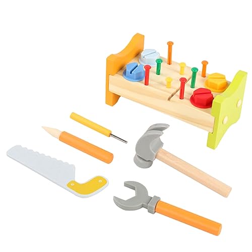 Hoement Spielzeug Baby Babyspielzeug Klopfspiel Für Pounding Peg Mit Hammer Für Kleinkinder Pädagogisches Zur Der Motorik Koordination von Hoement